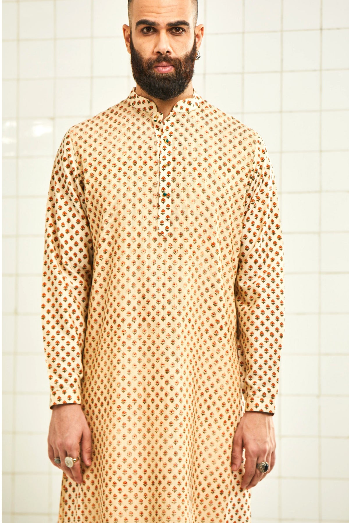 Chhitroli Pintuck Kurta Set