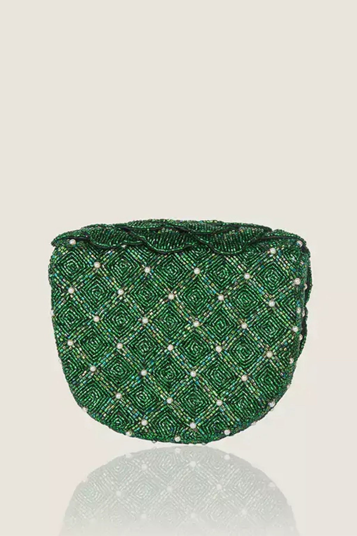 Coco Mini Beaded Mini Sling – Green