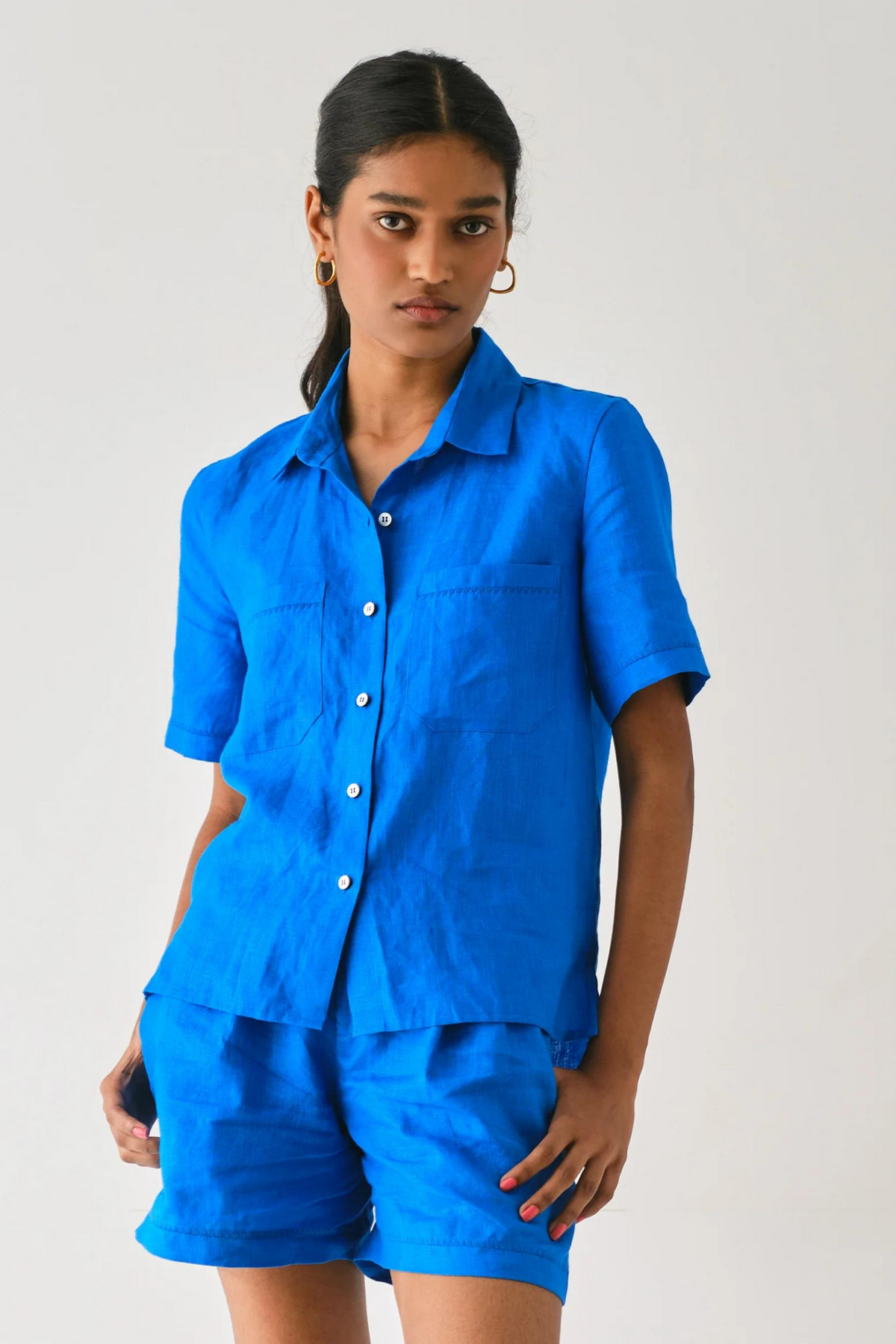 Mahi Linen Boxy Shirt