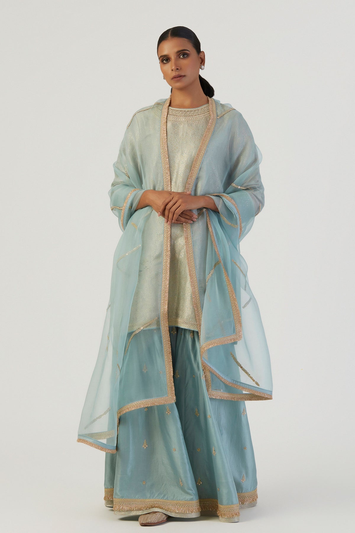 Lehr Sky Blue Dupatta