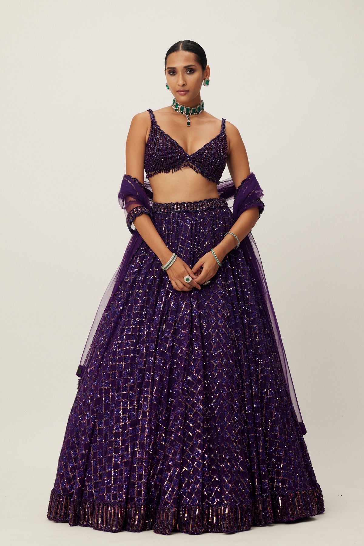 Royalty Purple Lehenga Set