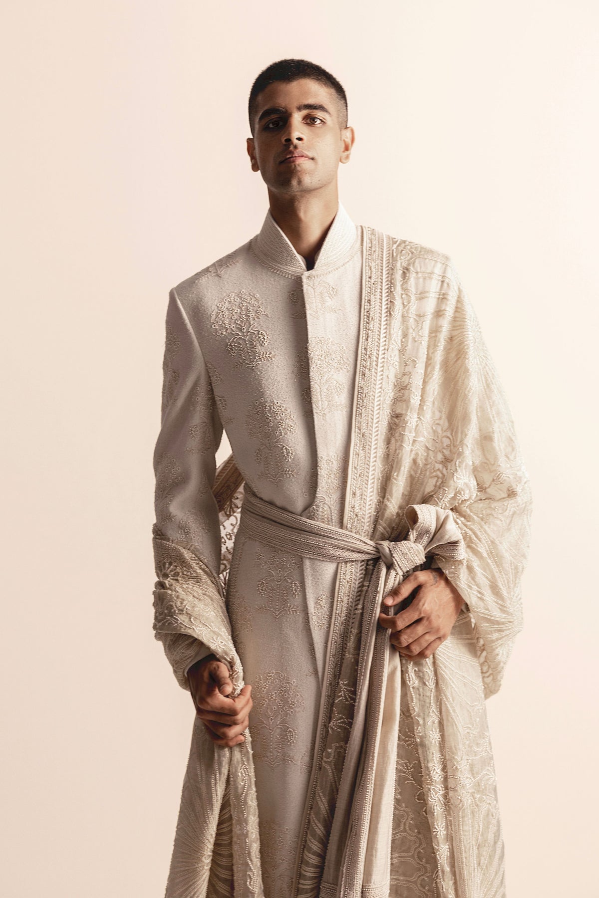 Ivory Sherwani Suit