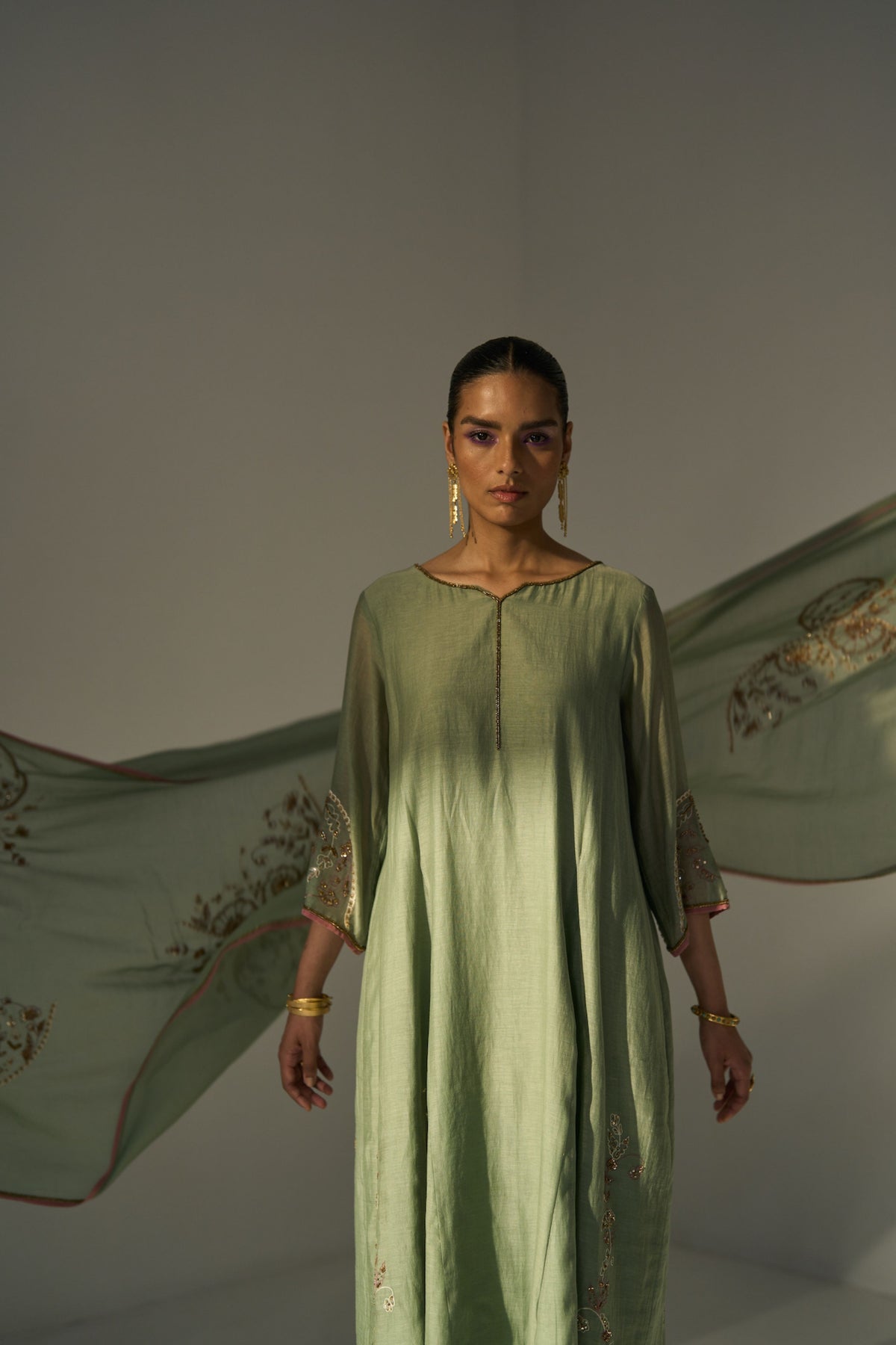 Green Husna Kurta