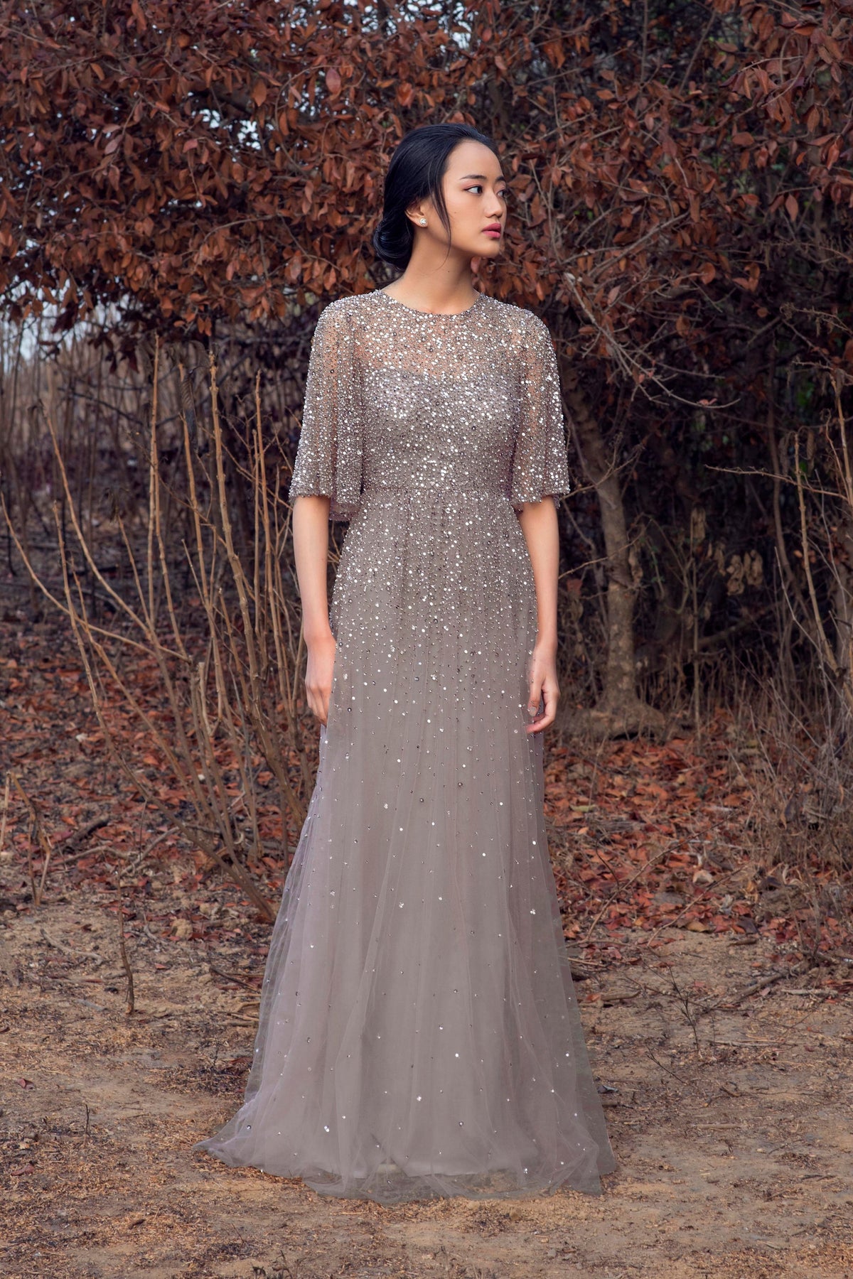 Grey Astrid Gown