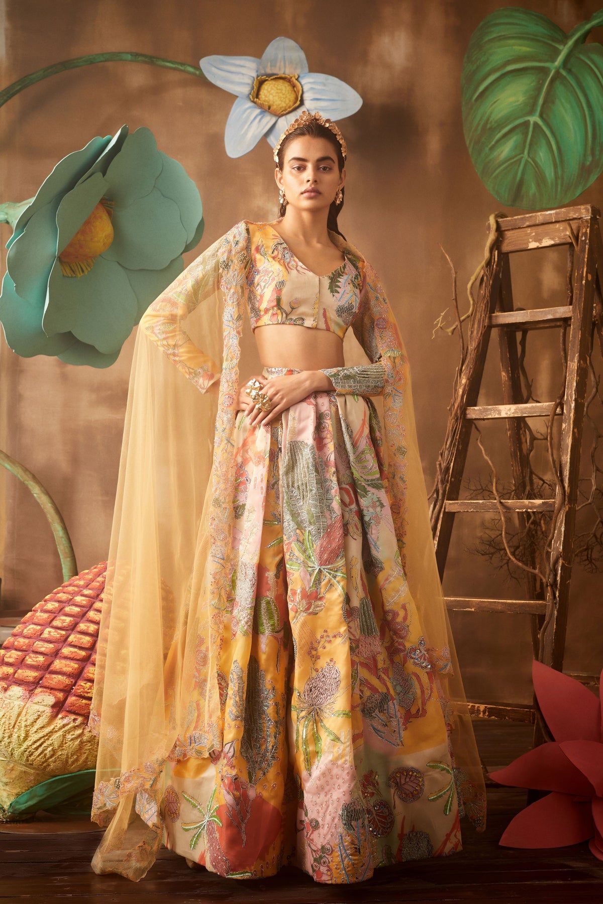 Yellow Daffodil Lehenga