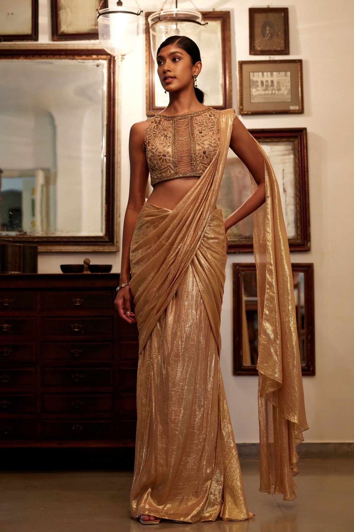 Noah Draped Saree Set