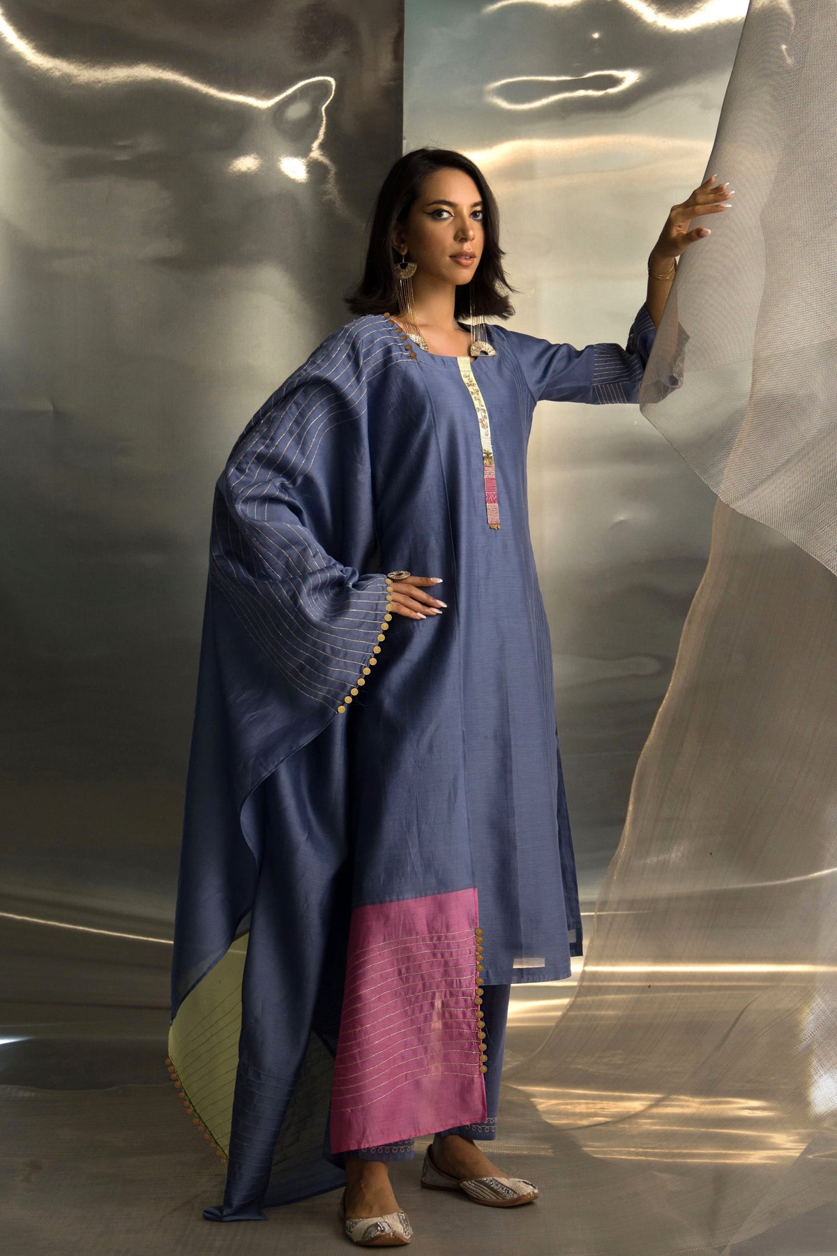 Egyptian Flared Sleeve Kurta Set