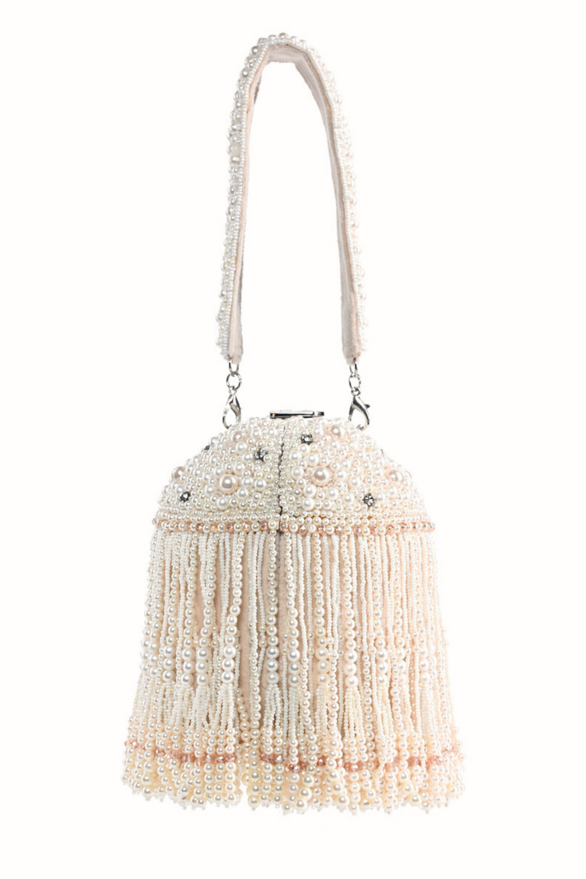 Sophia Ivory Handcrafted Bucket Bag