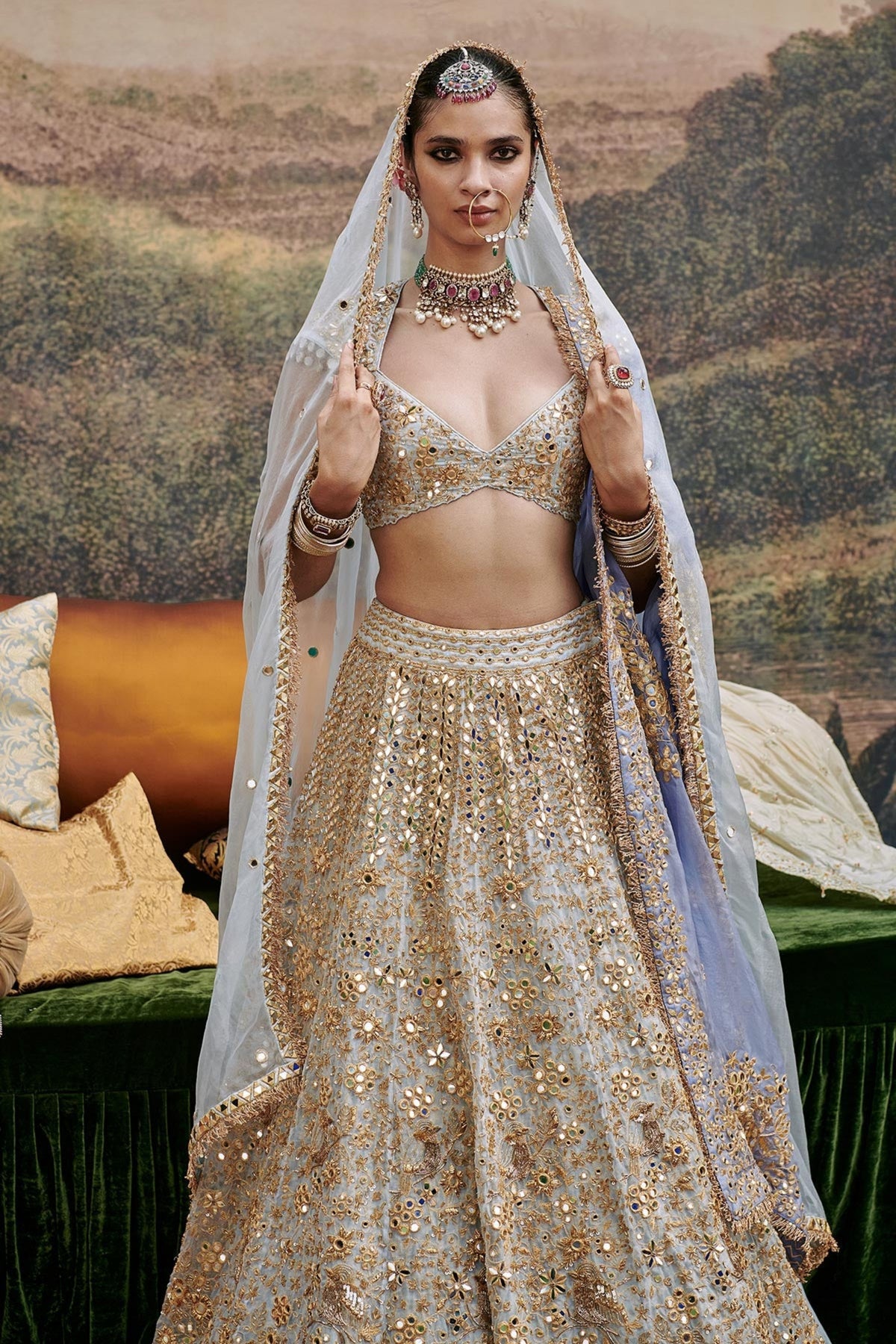 Khwab Sitara Lehenga Set and Veil