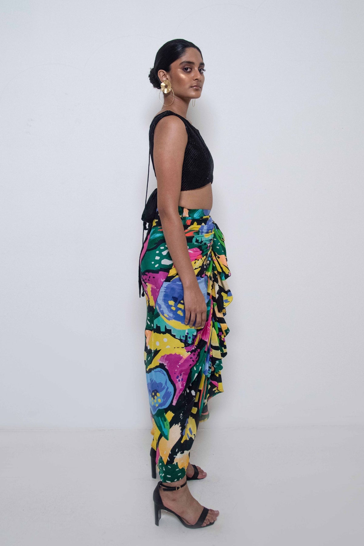 Printed Skirt With Top