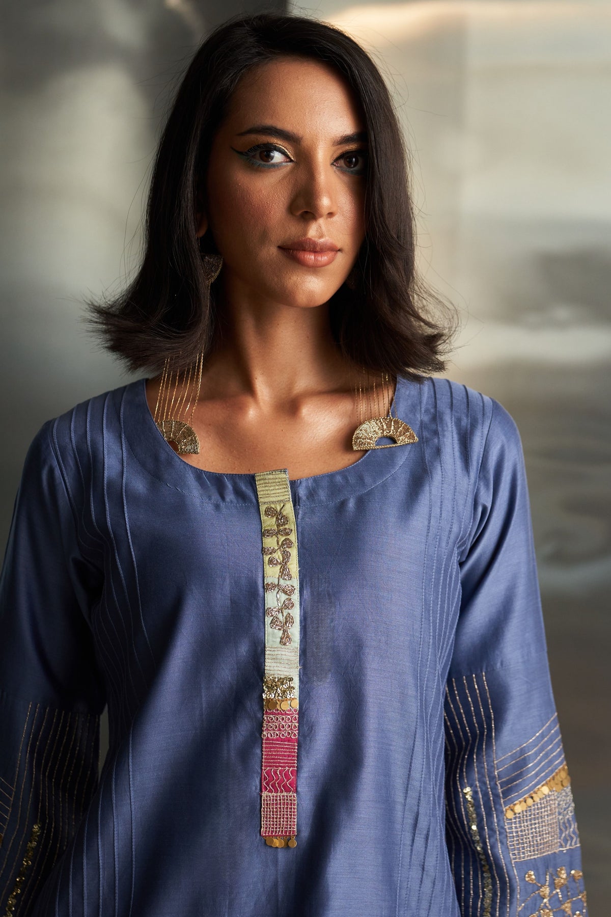 Egyptian Flared Sleeve Kurta Set