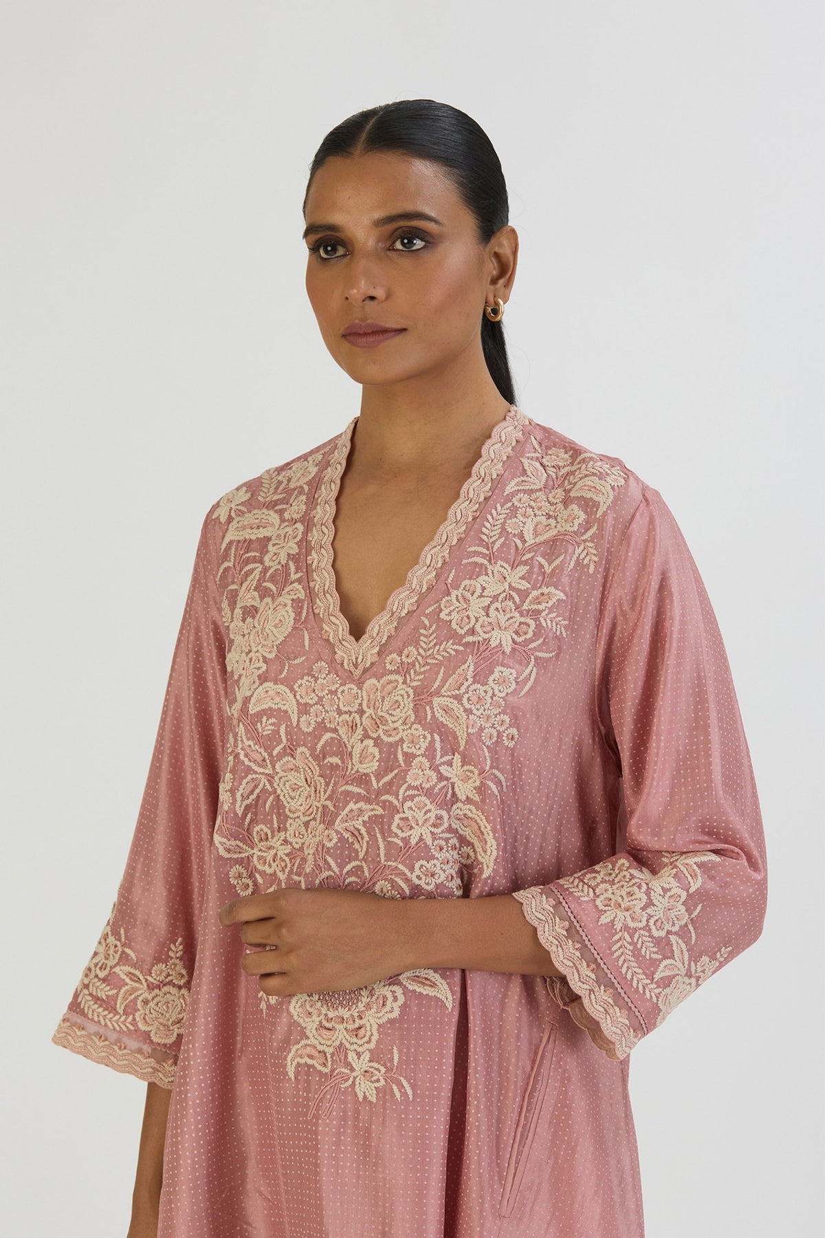 Pink Dhara Kurta and Pant