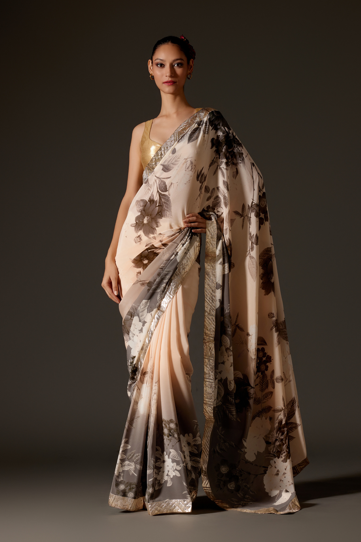 Elegant Crepe Saree