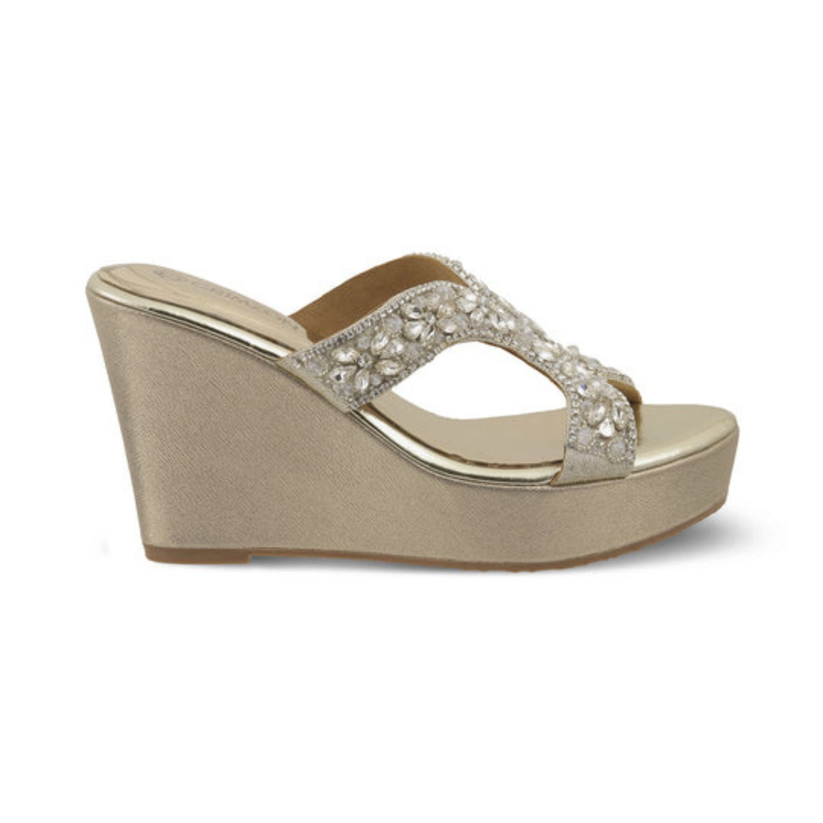 Norah Gold Embellished Wedges