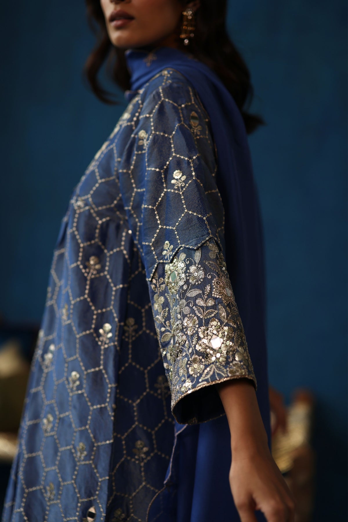 Blue Kaanji Kurta Set