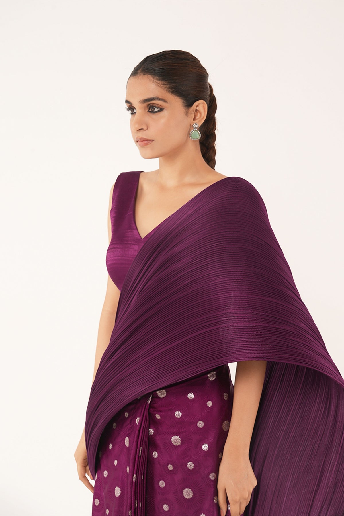 Maya Concept Saree in Purple