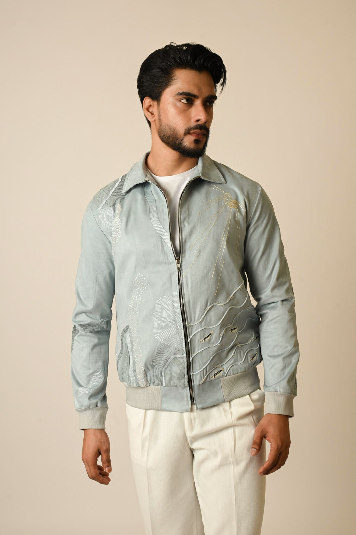 Fish Trail Bomber Jacket