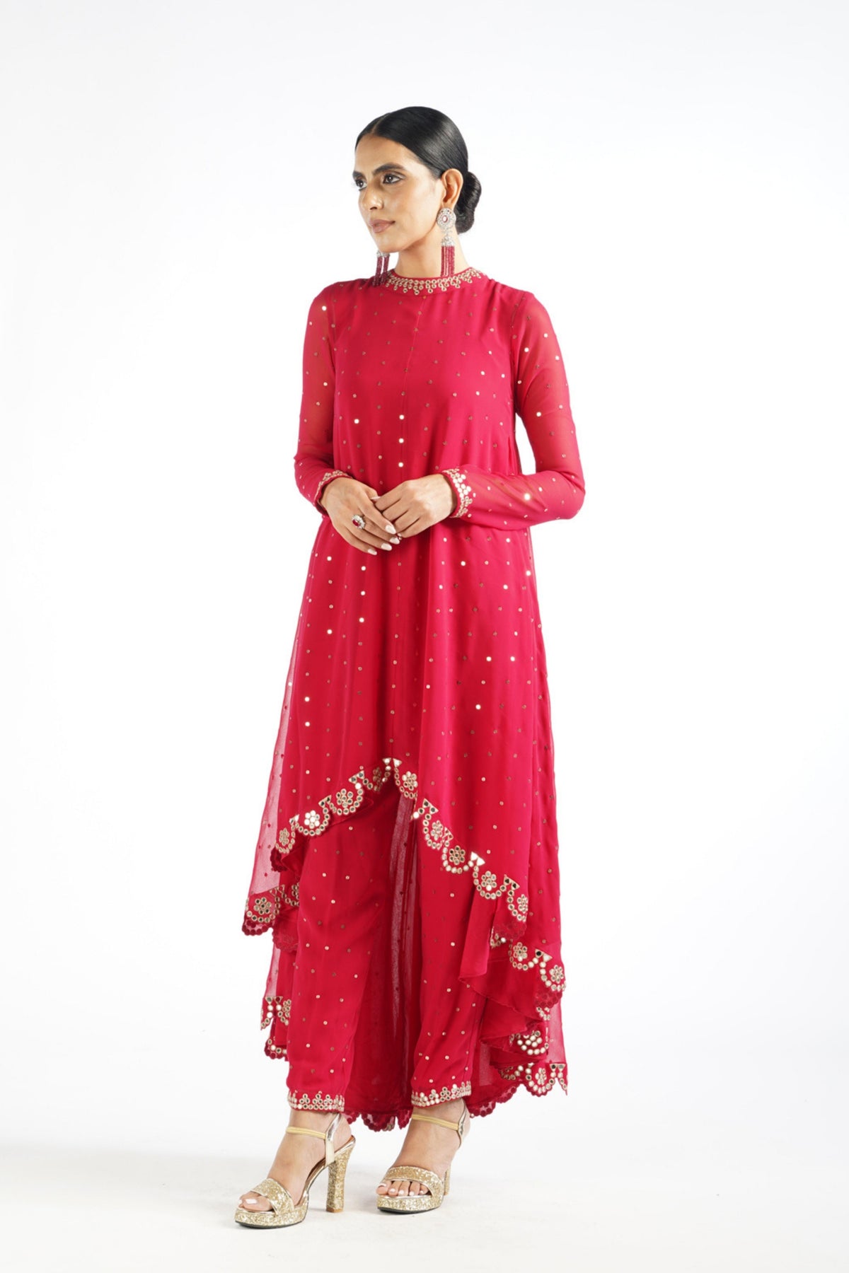 Crimson Red Kurta Set