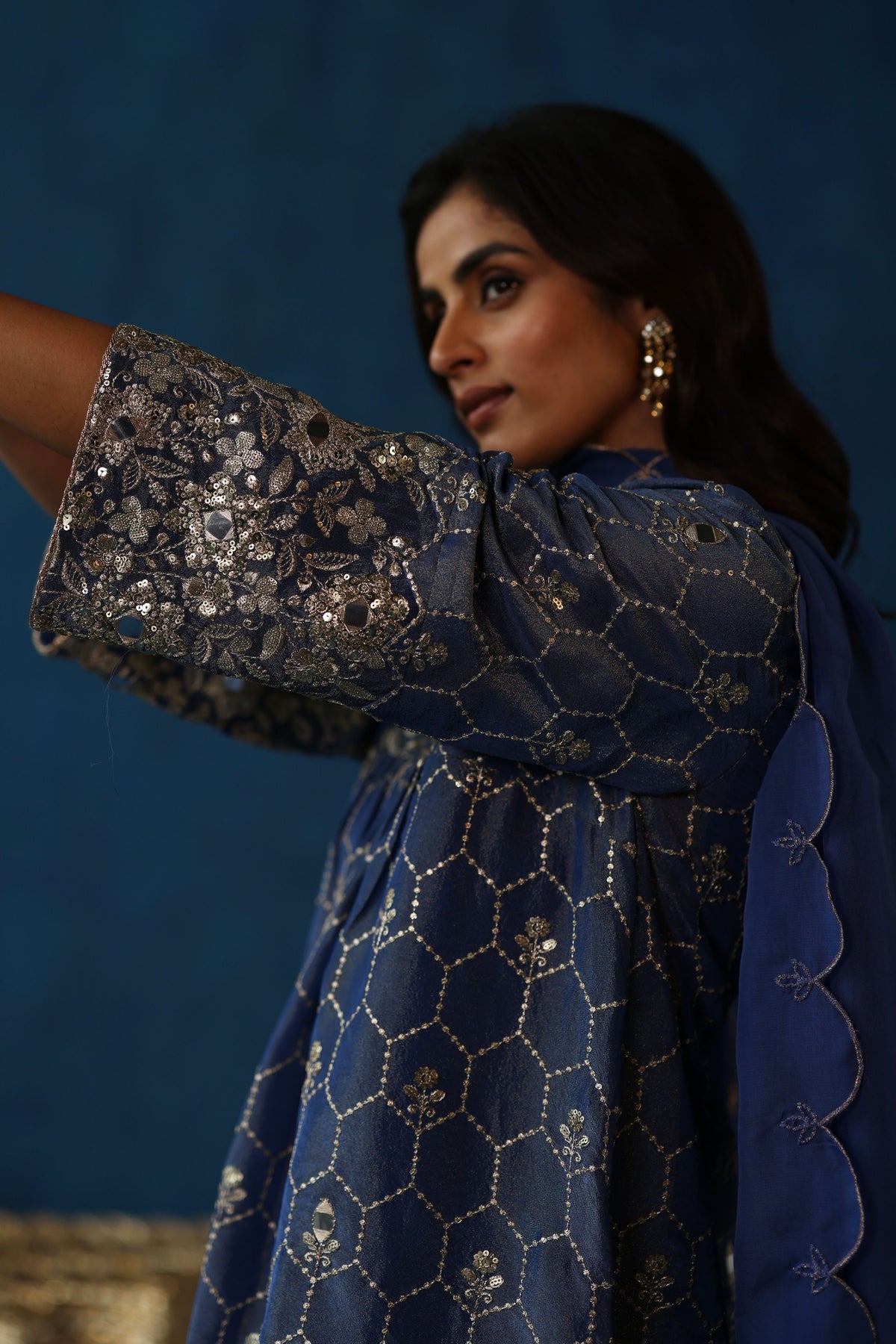 Blue Kaanji Kurta Set