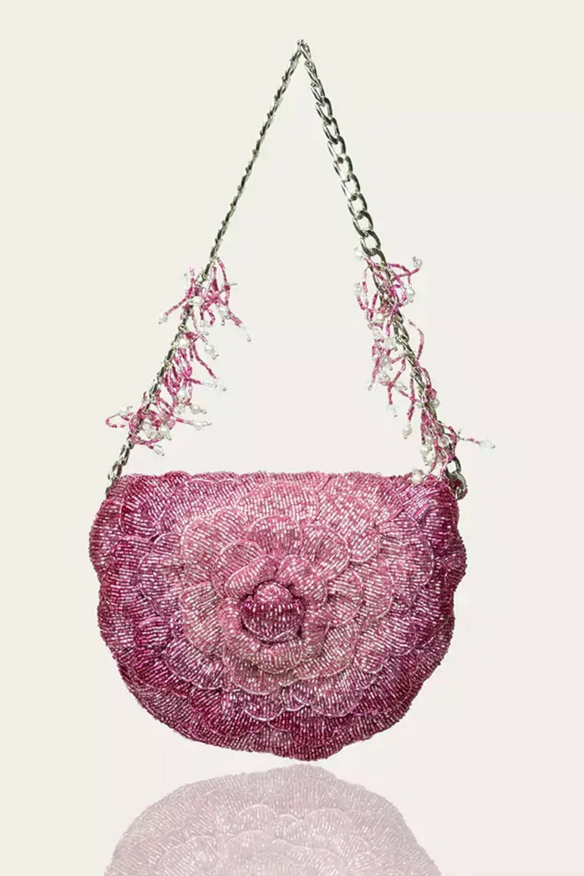 Coco Mini Beaded Sling - Rose