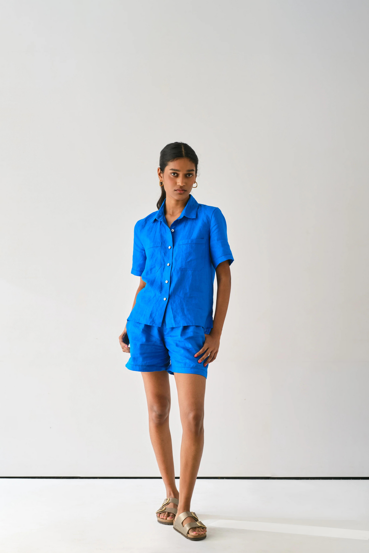 Mahi Linen Boxy Shirt