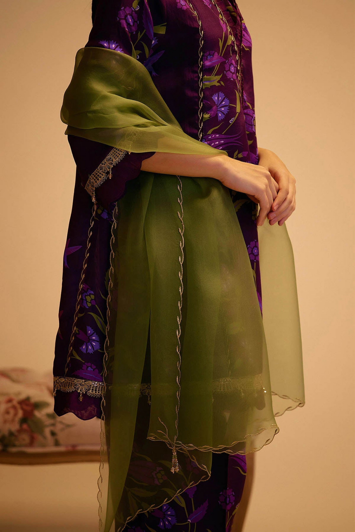 Farida Green Dupatta