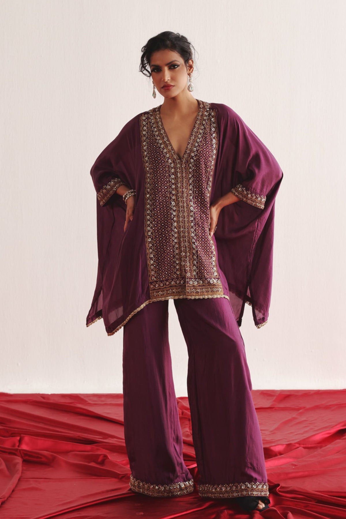 Marodi Work Purple Kaftan