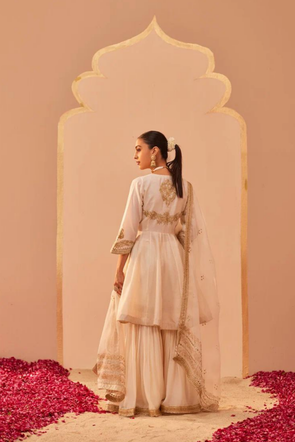 Fatima Ivory Sharara Set