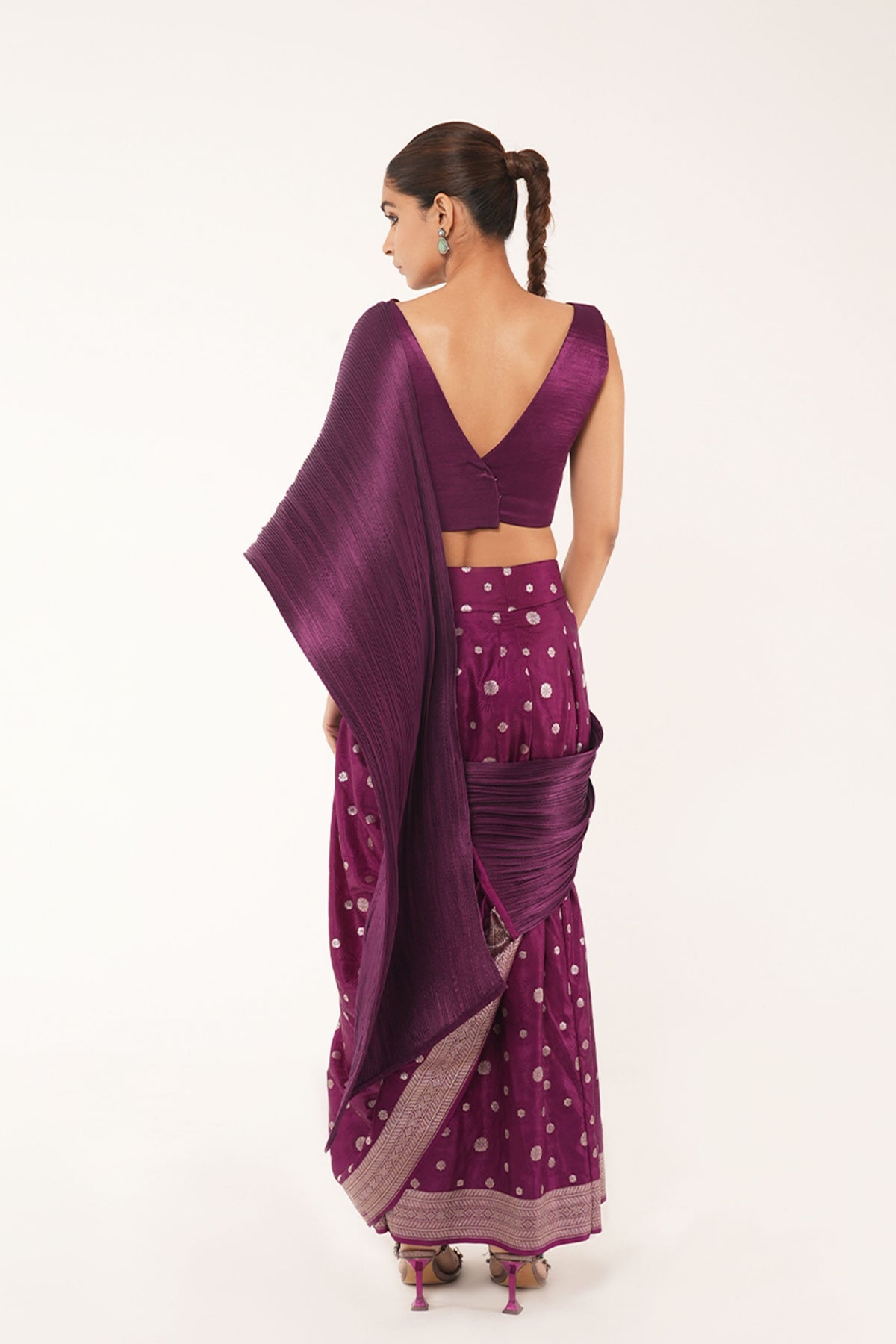 Maya Concept Saree in Purple