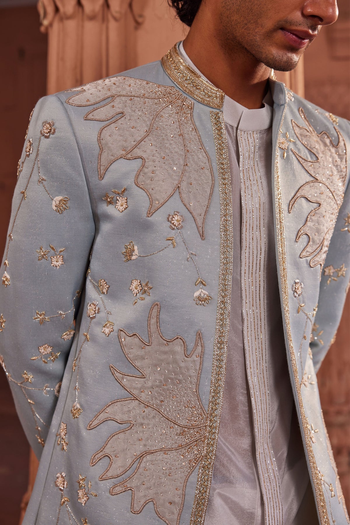 Elaya Silk Sherwani Set