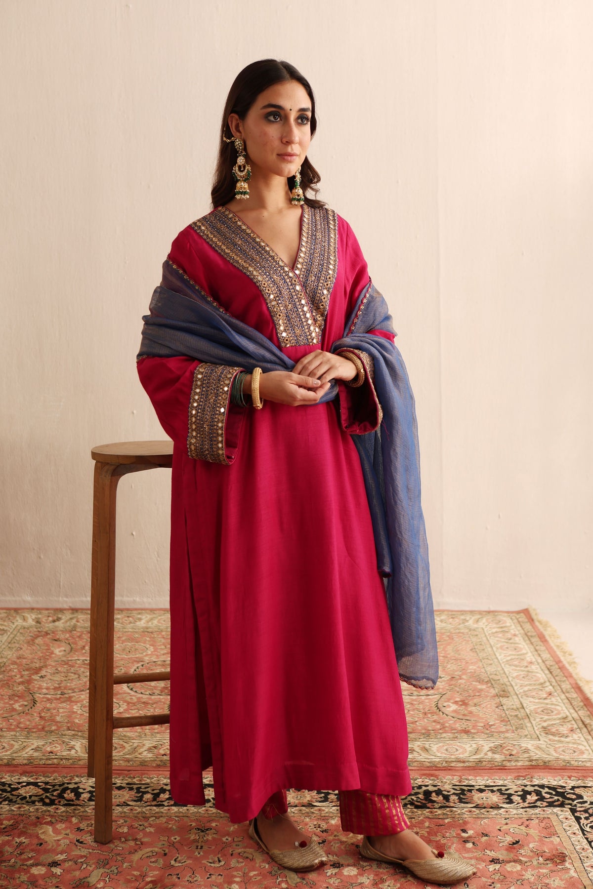 Fuchsia Rose Kurta Set