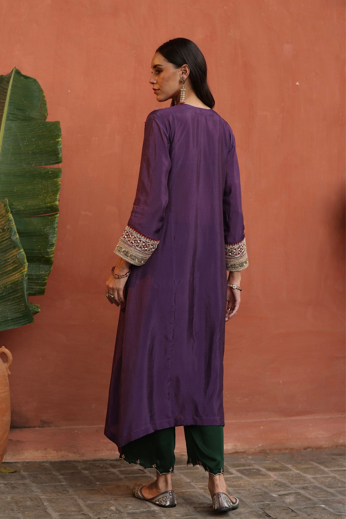 Purple Kaleera Kurta Set