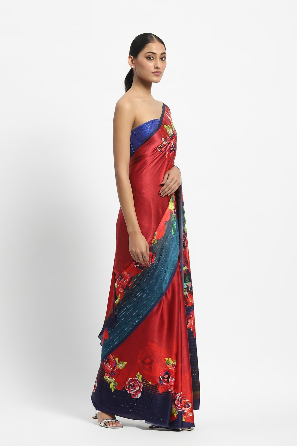 Summer Dragon Embelished Saree