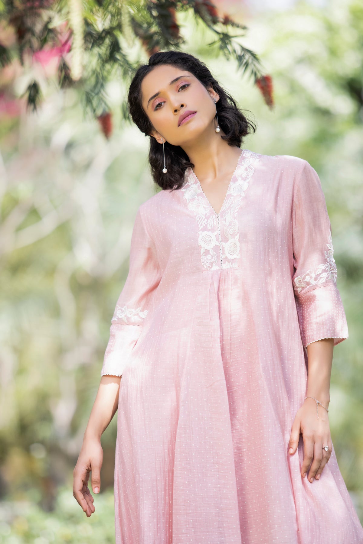 Chalk Pink Ranah Dress