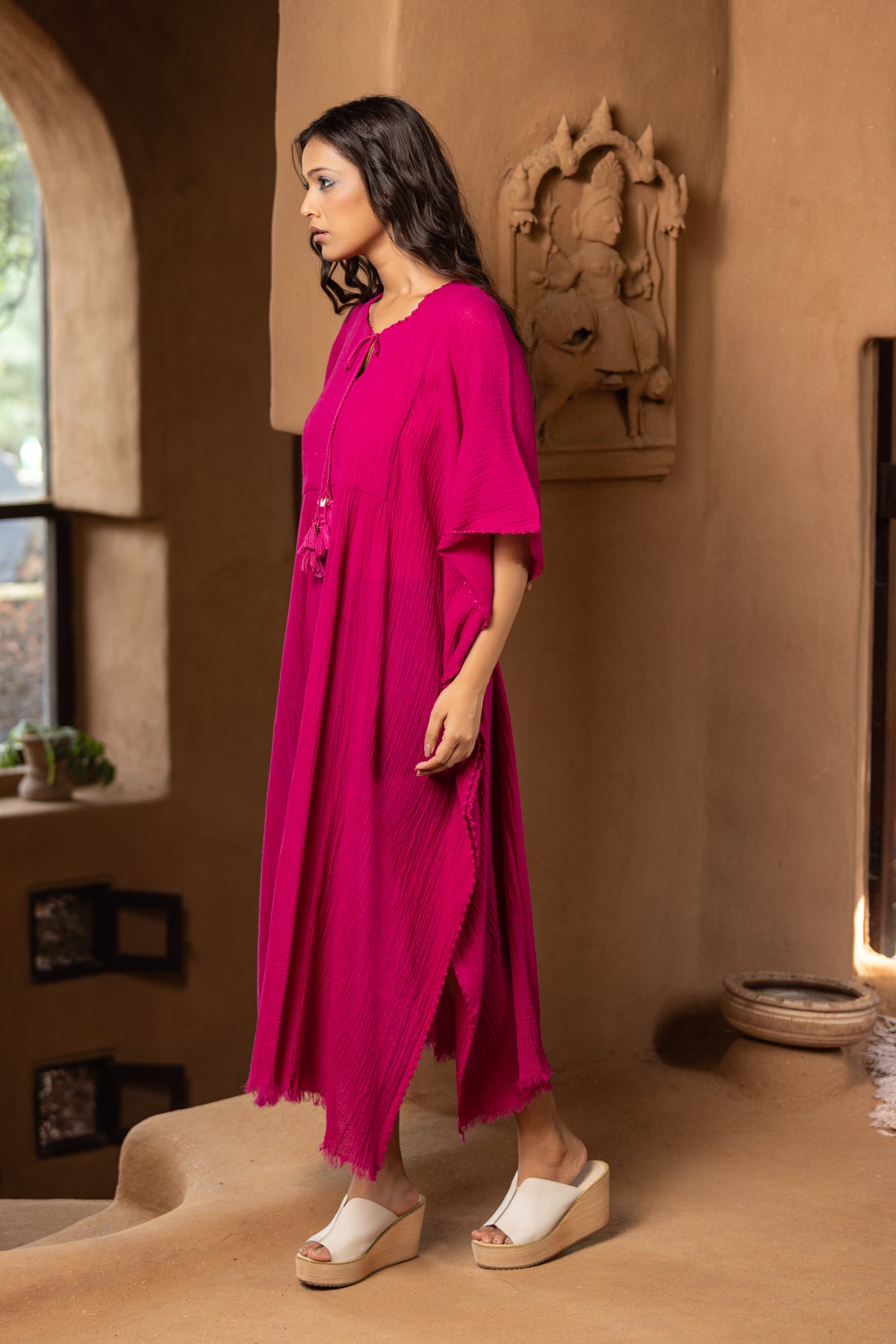 Dahlia Pink Amara Kaftan