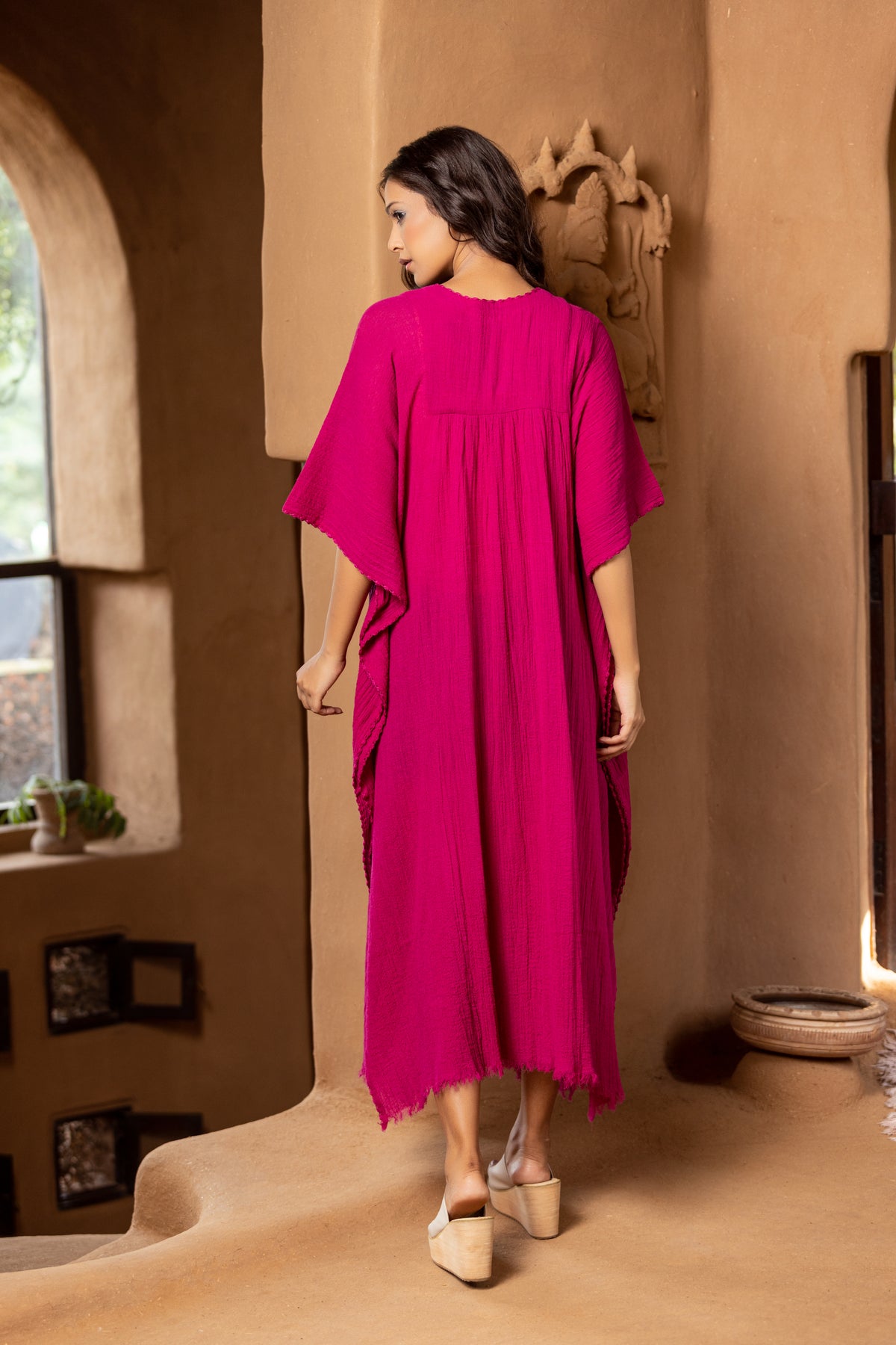 Dahlia Pink Amara Kaftan