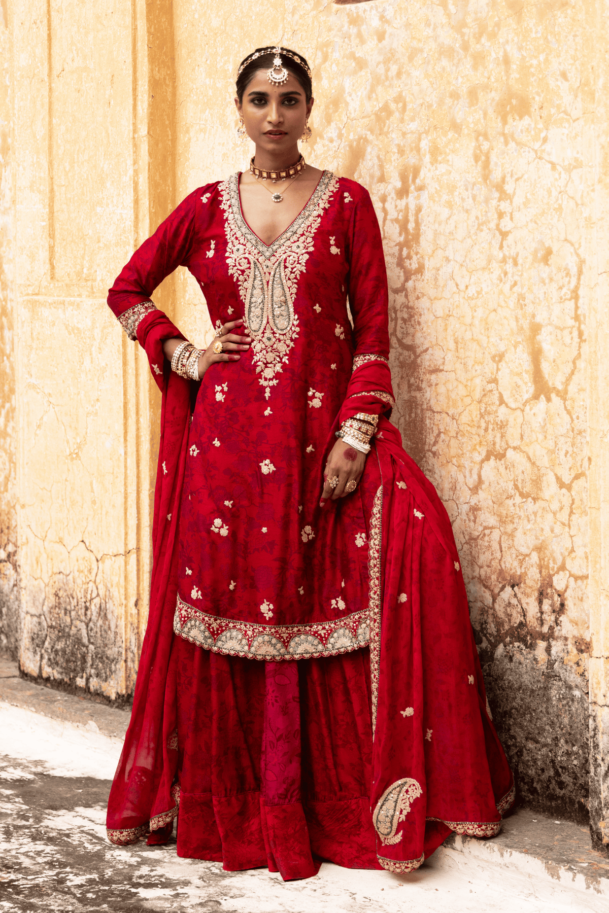 Kashmir Inspired Bridal Sharara