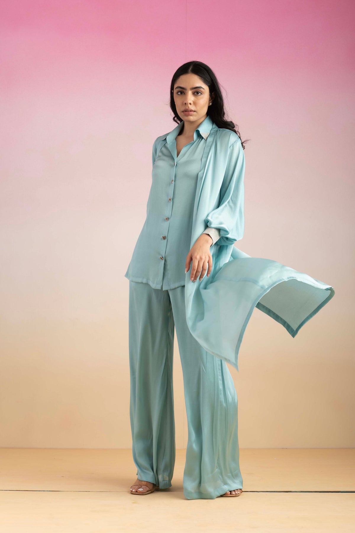 Kajal Sky Blue Co-Ord Set