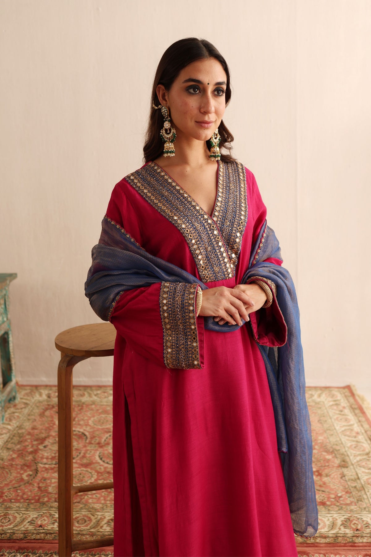 Fuchsia Rose Kurta Set