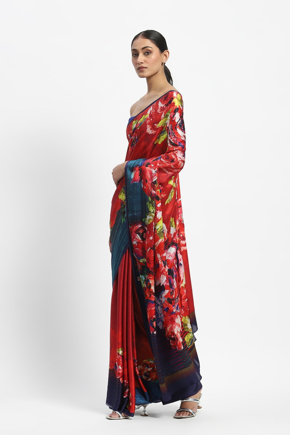 Summer Dragon Embelished Saree