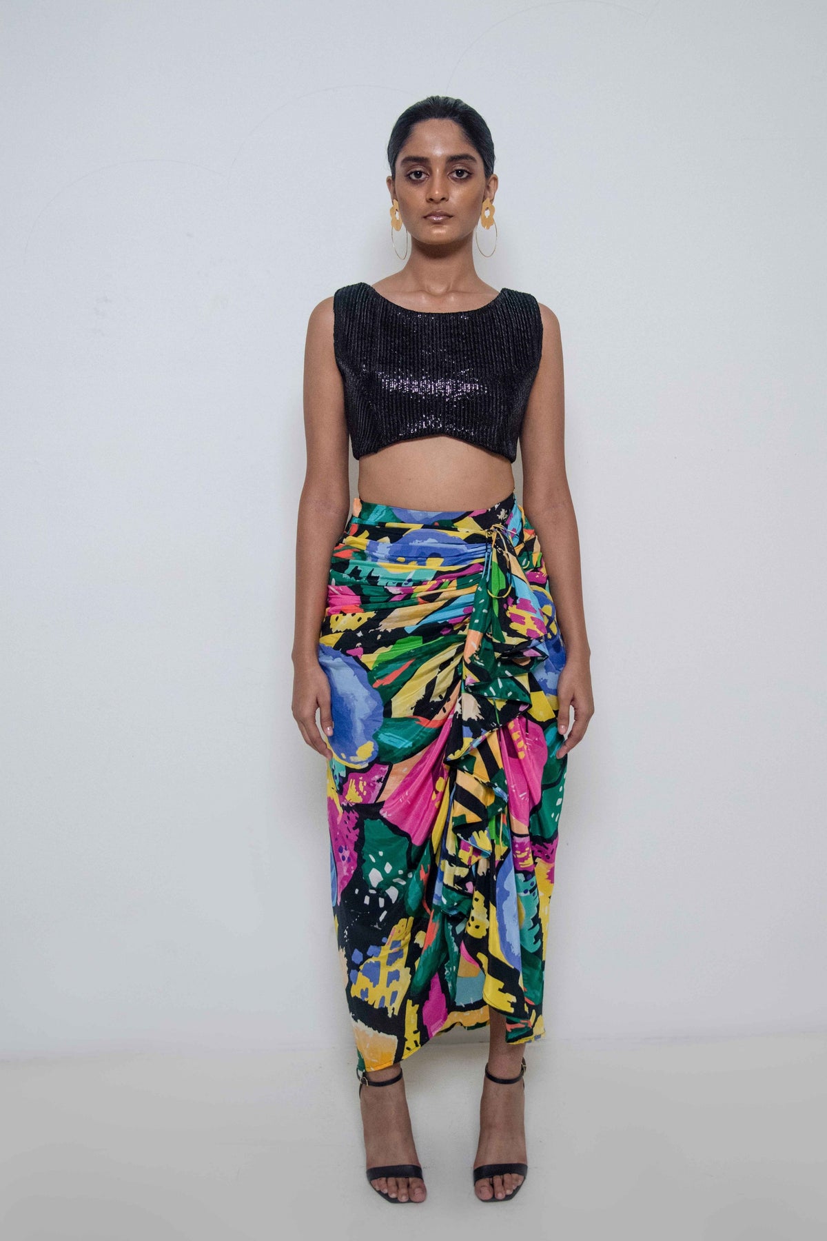 Printed Skirt With Top