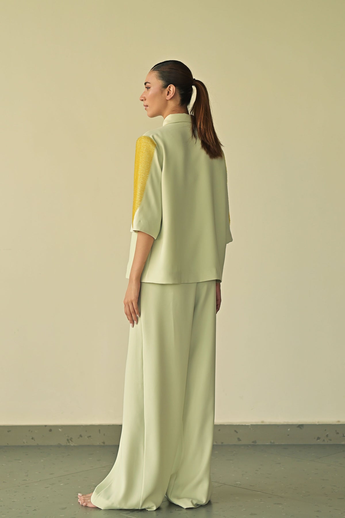 Mint Green Parallel Trousers