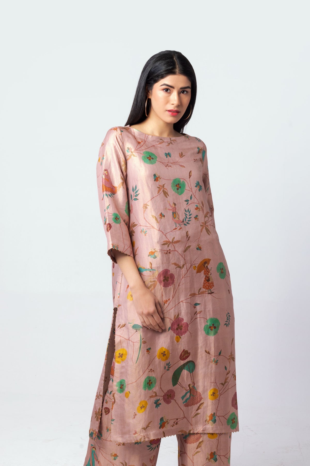 Naya Peach Kurta