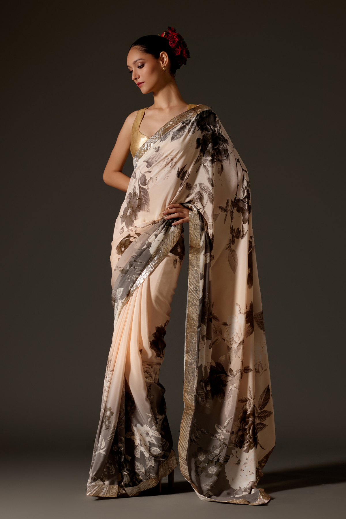 Elegant Crepe Saree