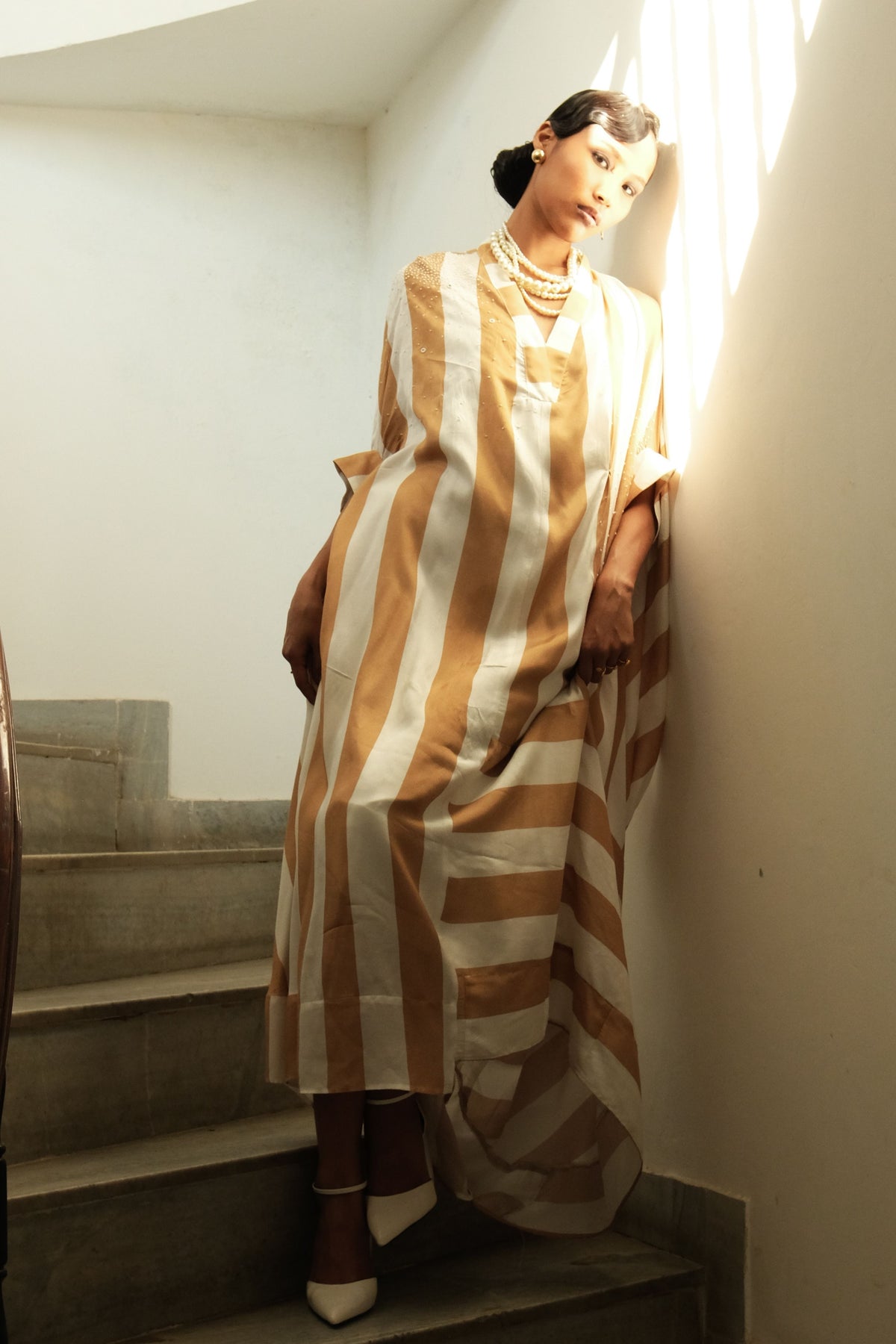 Mangol Drape Dress