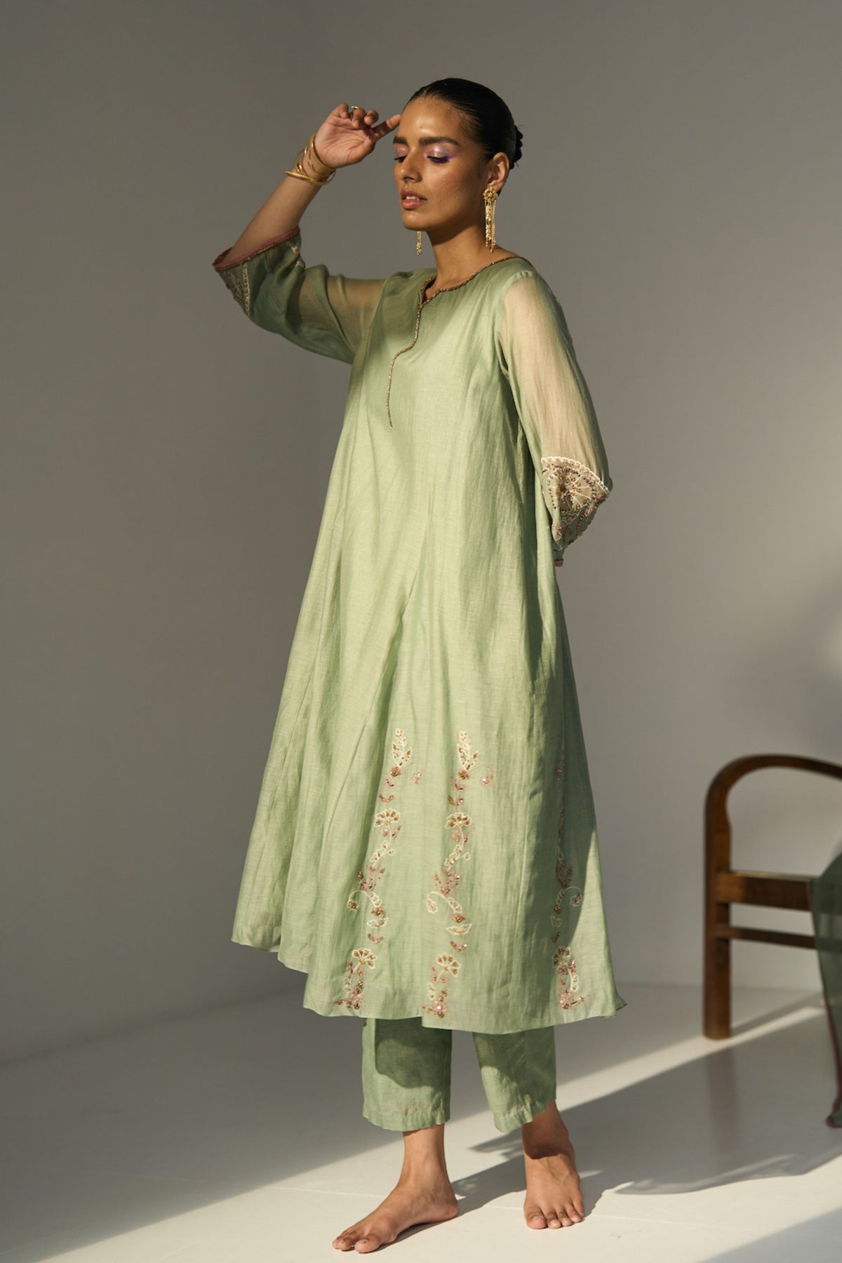 Green Husna Kurta