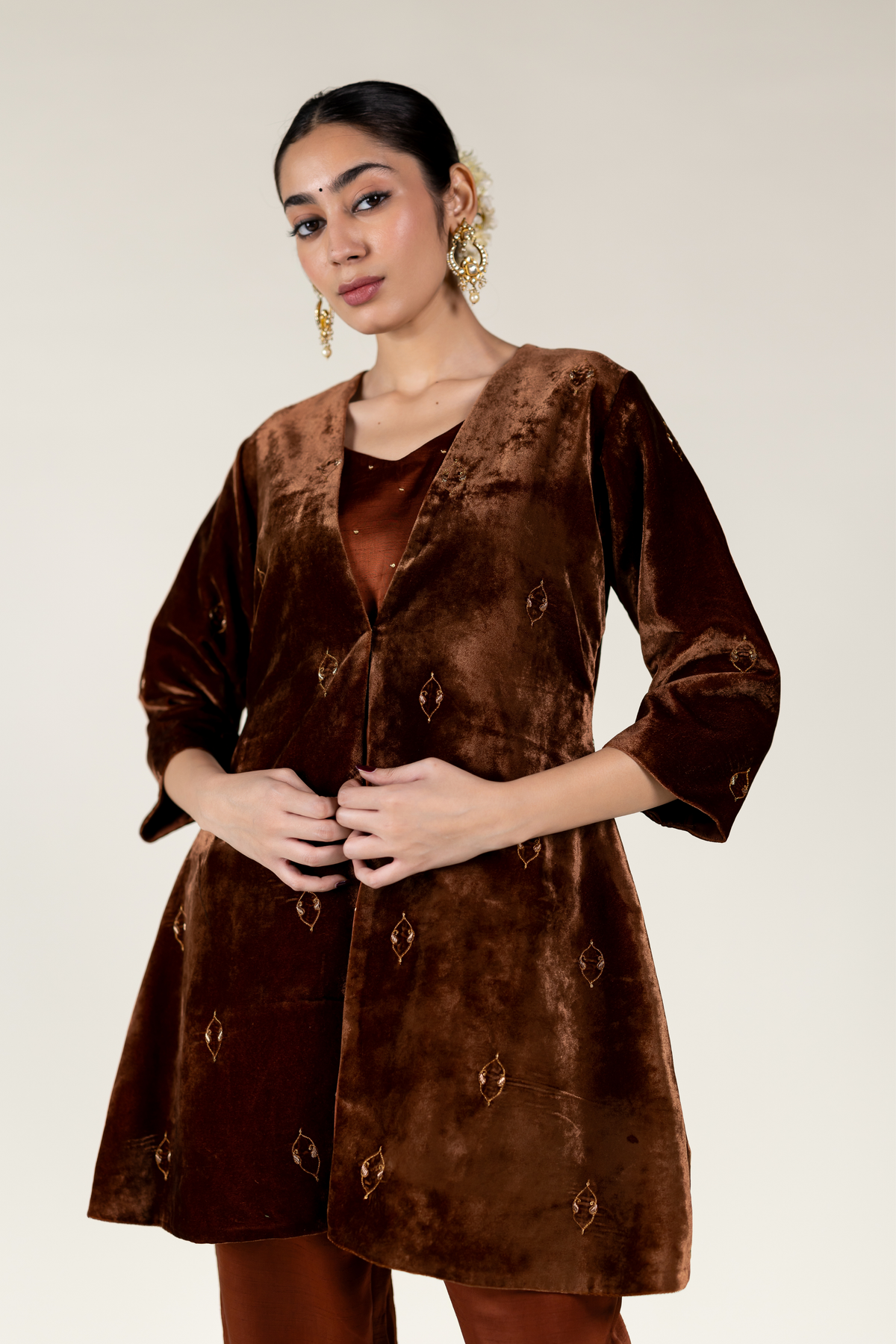 Brown Gulbahar Jacket