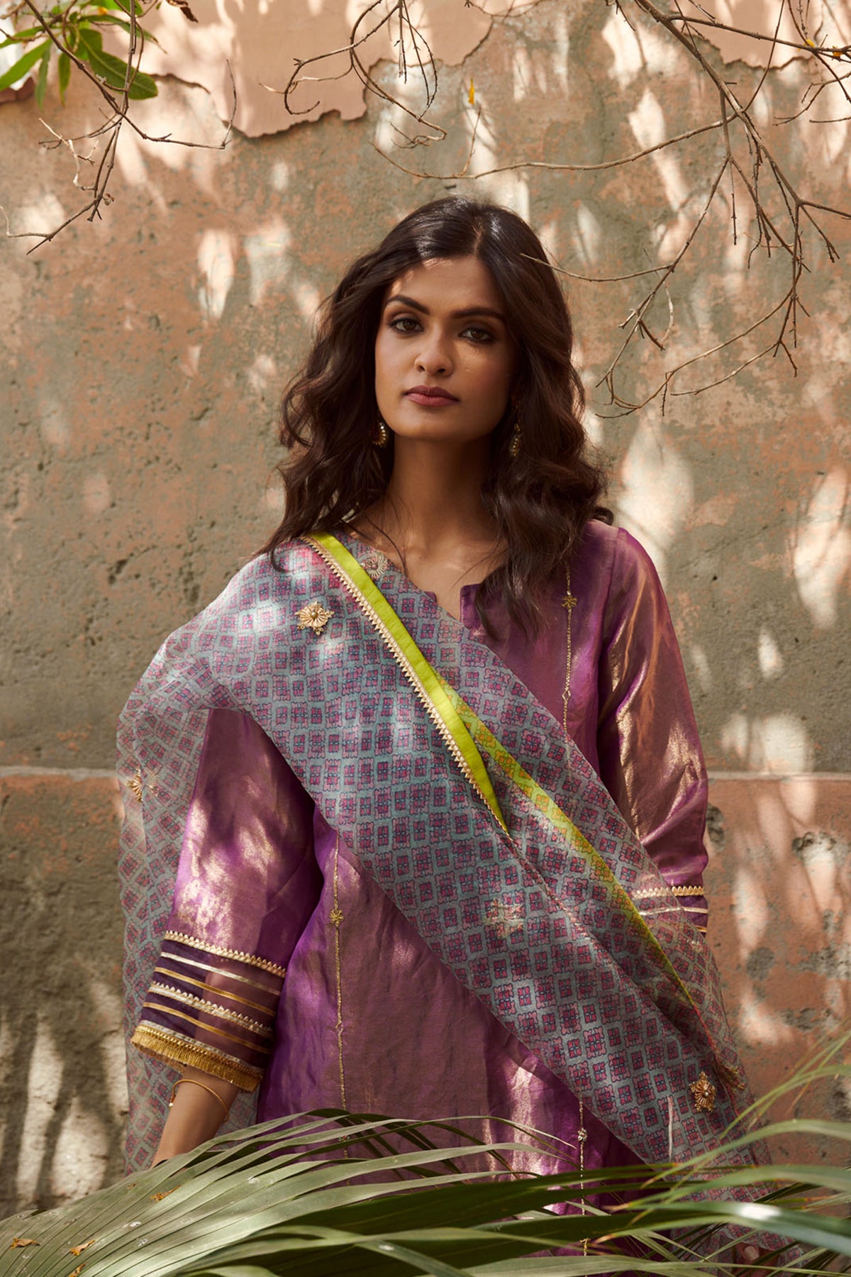 Mughlai Purple Kurta Set