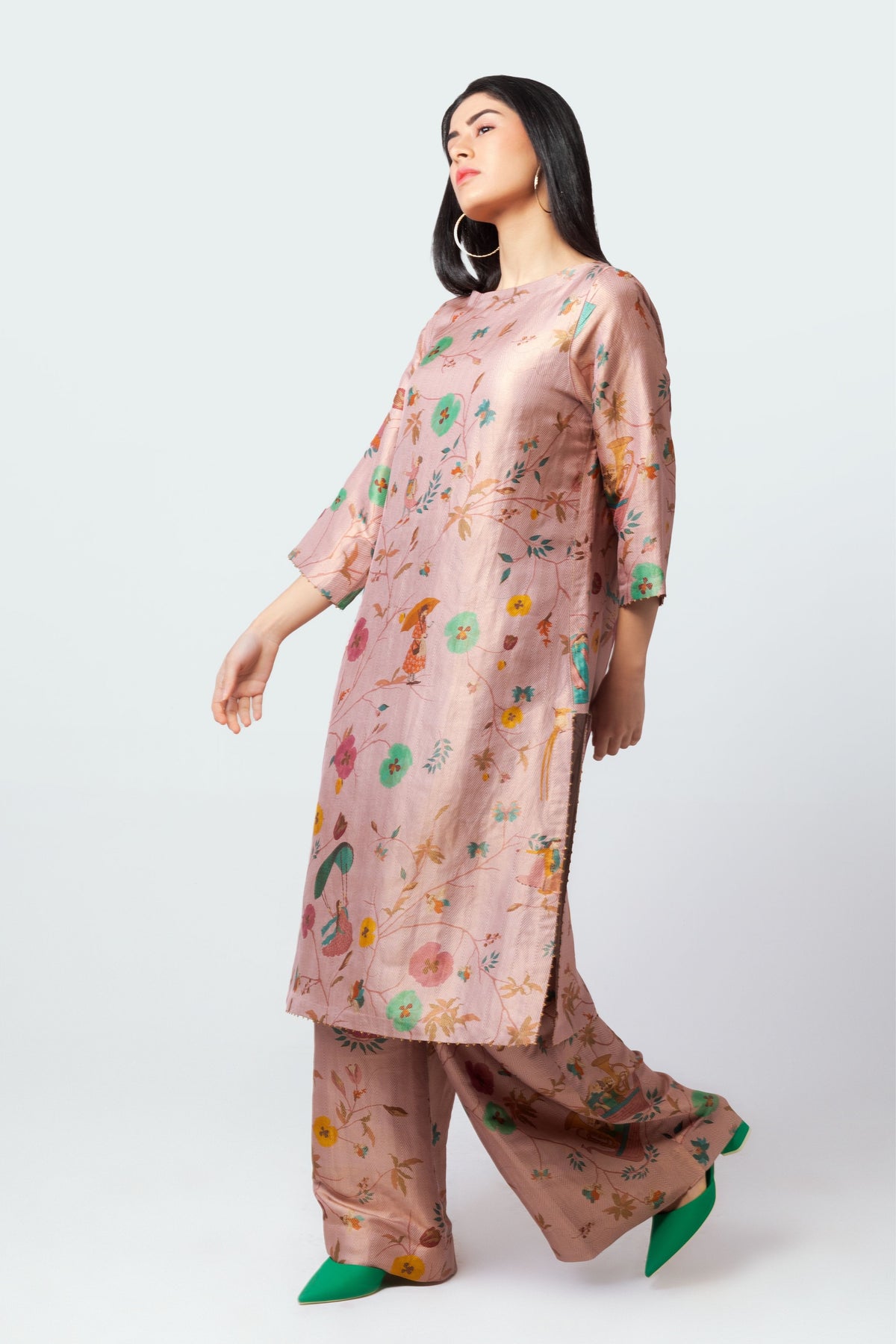 Naya Peach Kurta