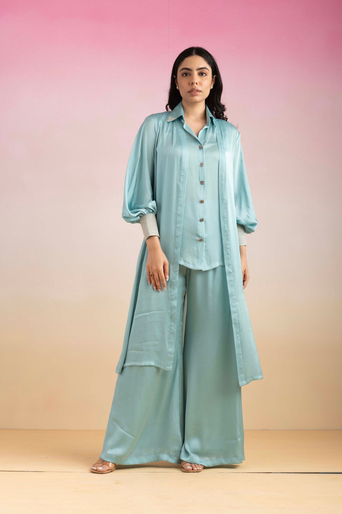 Kajal Sky Blue Co-Ord Set